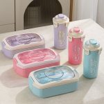 3 compartment plastic lunch plate set - Image 2