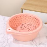 plastic draining basket with bowl 2 in 1