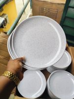 8004 marble design Melamine flat plate X3PCS 
price is for 3pcs - Image 2