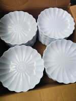 8022 Melamine white flat plate X3PCS