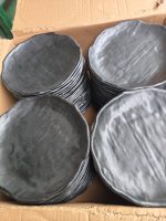 8122 Black melamine flat plate X3PCS 
price is for 3pcs - Image 2