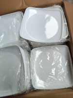 8001 small white melamine flat plate X3pcs 
price is for 3pcs - Image 2