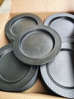 8129 melamine black flat round plate X3pcs 
price is for 3pcs